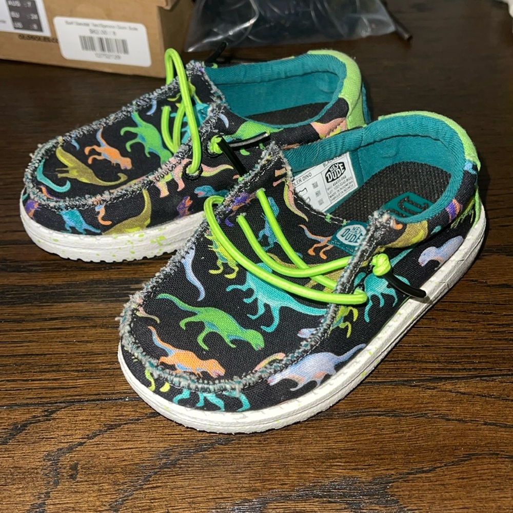 Toddler Size 7 Hey Dudes Dinosaur